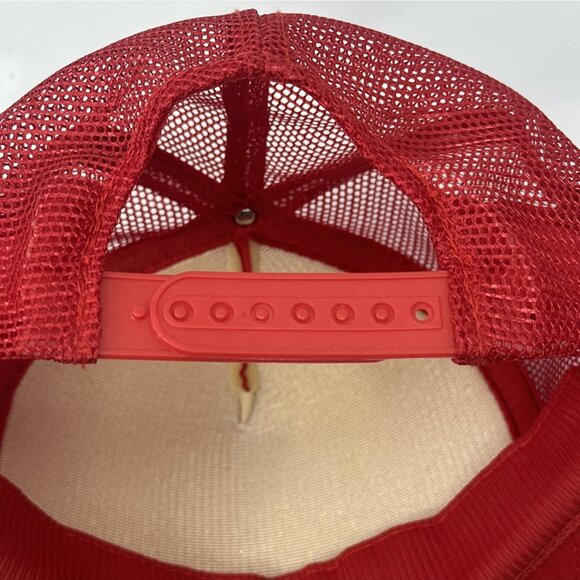 Vintage Riviera Hotel & Casino Las Vegas Trucker Hat Red Foam Mesh Snapback Cap - Picture 8 of 13